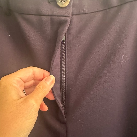 Ann Taylor Curvy Wide Leg Pants Navy NWOT - Picture 5 of 7